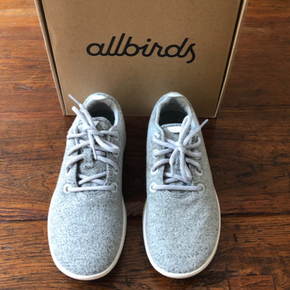 Brand New Allbirds - Wool Runners -Dapple Gray (cream) Size -W8